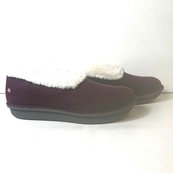 Clarks Cloudsteppers Womens 11 M Outdoor/Indoor Burgundy Slippers Comfort Casual - Picture 4 of 12